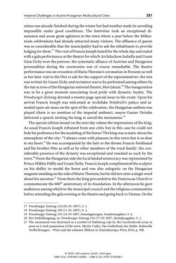 Bild der Seite - 281 - in Österreich-Ungarns imperiale Herausforderungen - Nationalismen und Rivalitäten im Habsburgerreich um 1900