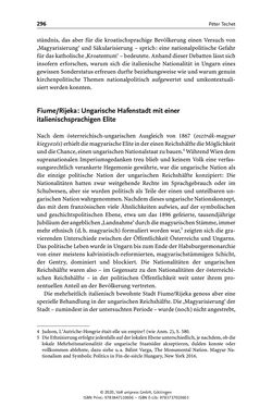 Image of the Page - 296 - in Österreich-Ungarns imperiale Herausforderungen - Nationalismen und Rivalitäten im Habsburgerreich um 1900