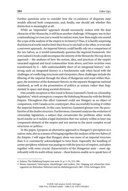 Image of the Page - 334 - in Österreich-Ungarns imperiale Herausforderungen - Nationalismen und Rivalitäten im Habsburgerreich um 1900