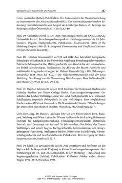 Image of the Page - 357 - in Österreich-Ungarns imperiale Herausforderungen - Nationalismen und Rivalitäten im Habsburgerreich um 1900