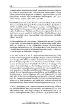 Image of the Page - 358 - in Österreich-Ungarns imperiale Herausforderungen - Nationalismen und Rivalitäten im Habsburgerreich um 1900