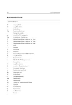 Image of the Page - XVI - in Induktionsfügen von thermoplastischen Faserverbundwerkstoffen