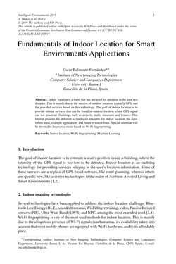 Bild der Seite - 3 - in Intelligent Environments 2019 - Workshop Proceedings of the 15th International Conference on Intelligent Environments