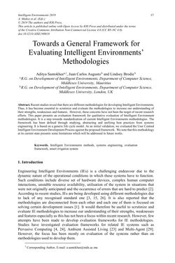 Bild der Seite - 17 - in Intelligent Environments 2019 - Workshop Proceedings of the 15th International Conference on Intelligent Environments