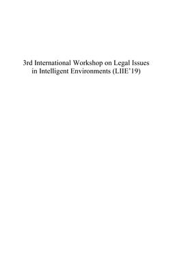 Bild der Seite - 191 - in Intelligent Environments 2019 - Workshop Proceedings of the 15th International Conference on Intelligent Environments