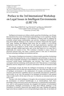 Bild der Seite - 193 - in Intelligent Environments 2019 - Workshop Proceedings of the 15th International Conference on Intelligent Environments