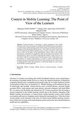 Image of the Page - 280 - in Intelligent Environments 2019 - Workshop Proceedings of the 15th International Conference on Intelligent Environments