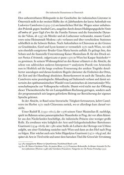 Image of the Page - 76 - in Die italienische Literatur in Österreich - Von den Anfängen bis 1797, Volume I