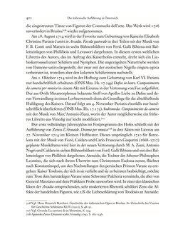 Image of the Page - 422 - in Die italienische Literatur in Österreich - Von den Anfängen bis 1797, Volume I