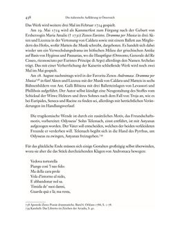 Image of the Page - 438 - in Die italienische Literatur in Österreich - Von den Anfängen bis 1797, Volume I