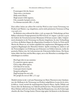 Image of the Page - 470 - in Die italienische Literatur in Österreich - Von den Anfängen bis 1797, Volume I