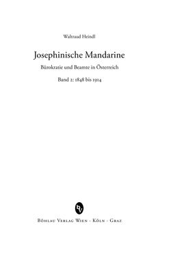 Image of the Page - (000003) - in Josephinische Mandarine - Bürokratie und Beamte in Österreich