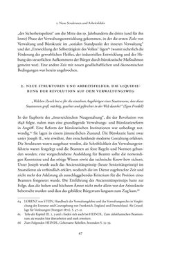 Image of the Page - 47 - in Josephinische Mandarine - Bürokratie und Beamte in Österreich