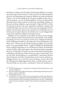 Image of the Page - 63 - in Josephinische Mandarine - Bürokratie und Beamte in Österreich