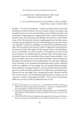 Image of the Page - 66 - in Josephinische Mandarine - Bürokratie und Beamte in Österreich