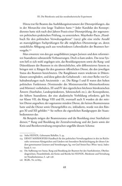 Image of the Page - 68 - in Josephinische Mandarine - Bürokratie und Beamte in Österreich