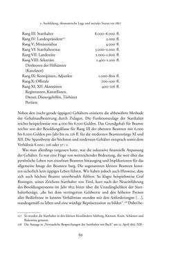 Image of the Page - 69 - in Josephinische Mandarine - Bürokratie und Beamte in Österreich