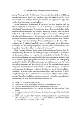 Image of the Page - 74 - in Josephinische Mandarine - Bürokratie und Beamte in Österreich