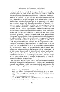 Bild der Seite - 86 - in Josephinische Mandarine - Bürokratie und Beamte in Österreich
