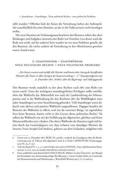 Image of the Page - 87 - in Josephinische Mandarine - Bürokratie und Beamte in Österreich
