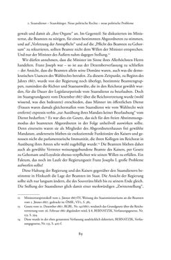 Image of the Page - 89 - in Josephinische Mandarine - Bürokratie und Beamte in Österreich