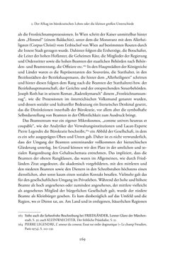 Image of the Page - 169 - in Josephinische Mandarine - Bürokratie und Beamte in Österreich