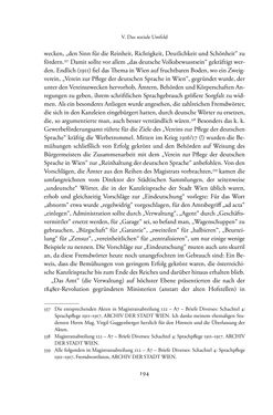 Image of the Page - 194 - in Josephinische Mandarine - Bürokratie und Beamte in Österreich