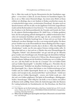 Image of the Page - 270 - in Josephinische Mandarine - Bürokratie und Beamte in Österreich