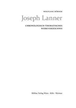 Bild der Seite - (000003) - in Joseph Lanner - Chronologisch-thematisches Werkverzeichnis