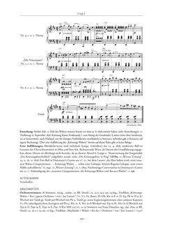 Bild der Seite - 421 - in Joseph Lanner - Chronologisch-thematisches Werkverzeichnis