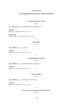 Image of the Page - 739 - in Joseph Lanner - Chronologisch-thematisches Werkverzeichnis