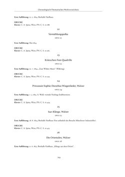 Image of the Page - 743 - in Joseph Lanner - Chronologisch-thematisches Werkverzeichnis