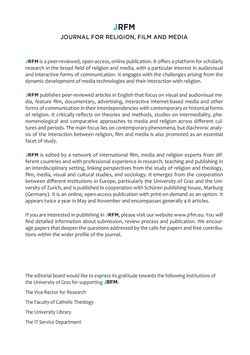 Bild der Seite - (000005) - in JRFM - Journal Religion Film Media, Band 02/01