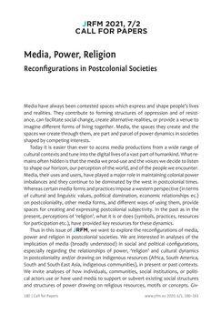 Image of the Page - 181 - in JRFM - Journal Religion Film Media, Volume 06/01
