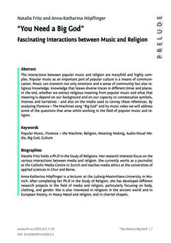 Image of the Page - 7 - in JRFM - Journal Religion Film Media, Volume 06/02