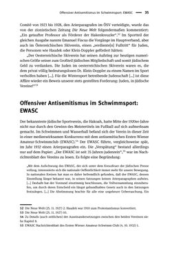 Bild der Seite - 35 - in Sportfunktionäre und jüdische Differenz - Zwischen Anerkennung und Antisemitismus – Wien 1918 bis 1938