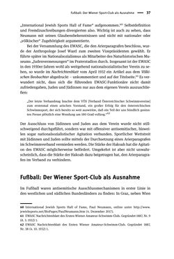 Bild der Seite - 37 - in Sportfunktionäre und jüdische Differenz - Zwischen Anerkennung und Antisemitismus – Wien 1918 bis 1938