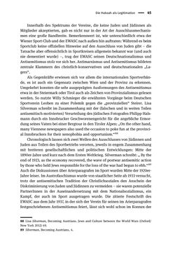 Bild der Seite - 45 - in Sportfunktionäre und jüdische Differenz - Zwischen Anerkennung und Antisemitismus – Wien 1918 bis 1938