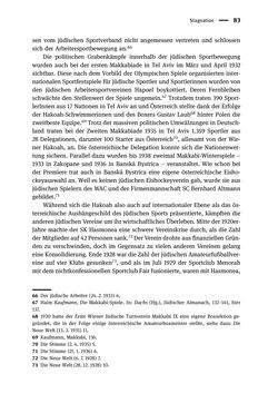Bild der Seite - 83 - in Sportfunktionäre und jüdische Differenz - Zwischen Anerkennung und Antisemitismus – Wien 1918 bis 1938