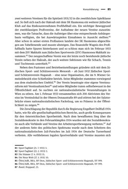 Bild der Seite - 85 - in Sportfunktionäre und jüdische Differenz - Zwischen Anerkennung und Antisemitismus – Wien 1918 bis 1938