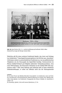 Image of the Page - 121 - in Sportfunktionäre und jüdische Differenz - Zwischen Anerkennung und Antisemitismus – Wien 1918 bis 1938