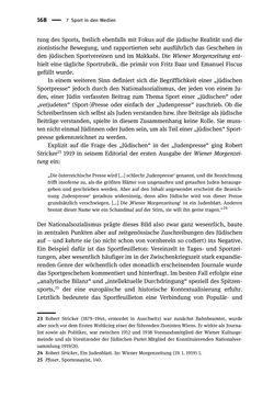 Image of the Page - 168 - in Sportfunktionäre und jüdische Differenz - Zwischen Anerkennung und Antisemitismus – Wien 1918 bis 1938