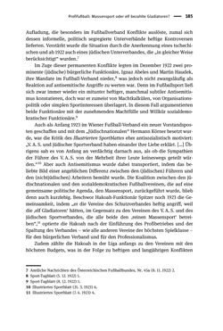 Image of the Page - 185 - in Sportfunktionäre und jüdische Differenz - Zwischen Anerkennung und Antisemitismus – Wien 1918 bis 1938