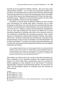 Image of the Page - 203 - in Sportfunktionäre und jüdische Differenz - Zwischen Anerkennung und Antisemitismus – Wien 1918 bis 1938