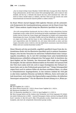 Image of the Page - 204 - in Sportfunktionäre und jüdische Differenz - Zwischen Anerkennung und Antisemitismus – Wien 1918 bis 1938