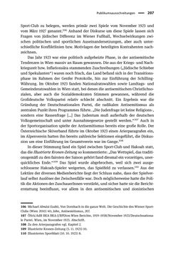 Image of the Page - 207 - in Sportfunktionäre und jüdische Differenz - Zwischen Anerkennung und Antisemitismus – Wien 1918 bis 1938