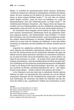 Image of the Page - 208 - in Sportfunktionäre und jüdische Differenz - Zwischen Anerkennung und Antisemitismus – Wien 1918 bis 1938