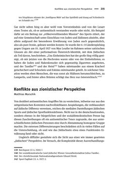 Image of the Page - 215 - in Sportfunktionäre und jüdische Differenz - Zwischen Anerkennung und Antisemitismus – Wien 1918 bis 1938