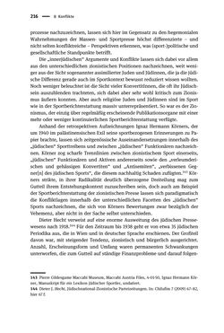 Image of the Page - 216 - in Sportfunktionäre und jüdische Differenz - Zwischen Anerkennung und Antisemitismus – Wien 1918 bis 1938
