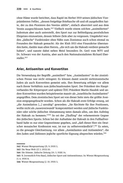 Image of the Page - 220 - in Sportfunktionäre und jüdische Differenz - Zwischen Anerkennung und Antisemitismus – Wien 1918 bis 1938